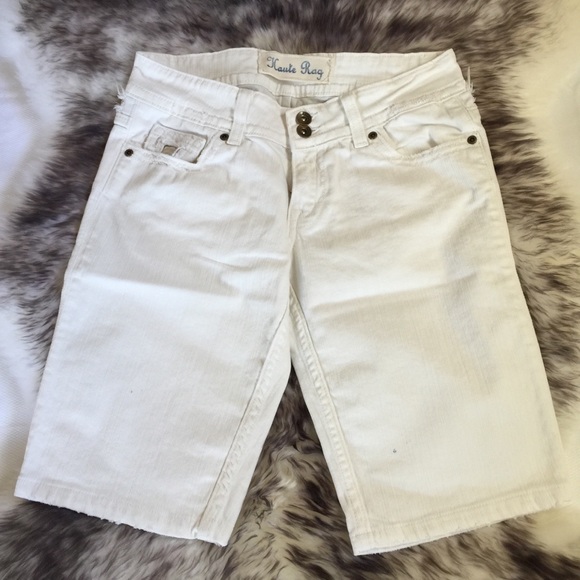 Haute Rag Women’s Distressed Bermuda Shorts - Picture 2 of 4